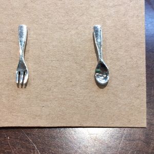 Welman Jewelry - Fork & Spoon Stud Earrings Welman Jewelry - Fork & Spoon Stud Earrings